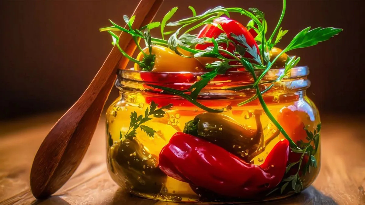 Nakládané papriky v oleji recept