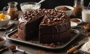 Rychlý čokoládový koláč na plech